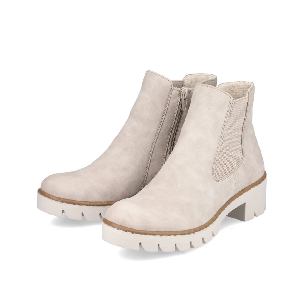 Rieker Women's Light Gray Ankle Booties